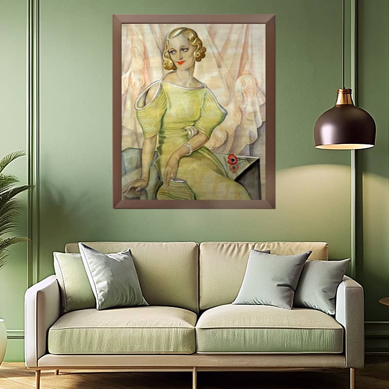 Eva Heramb by Gerda Wegener Paint by Number - Art Deco Portrait