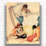 Five Bathing Girls On The Beach by Gerda Wegener – Paint by Numbers