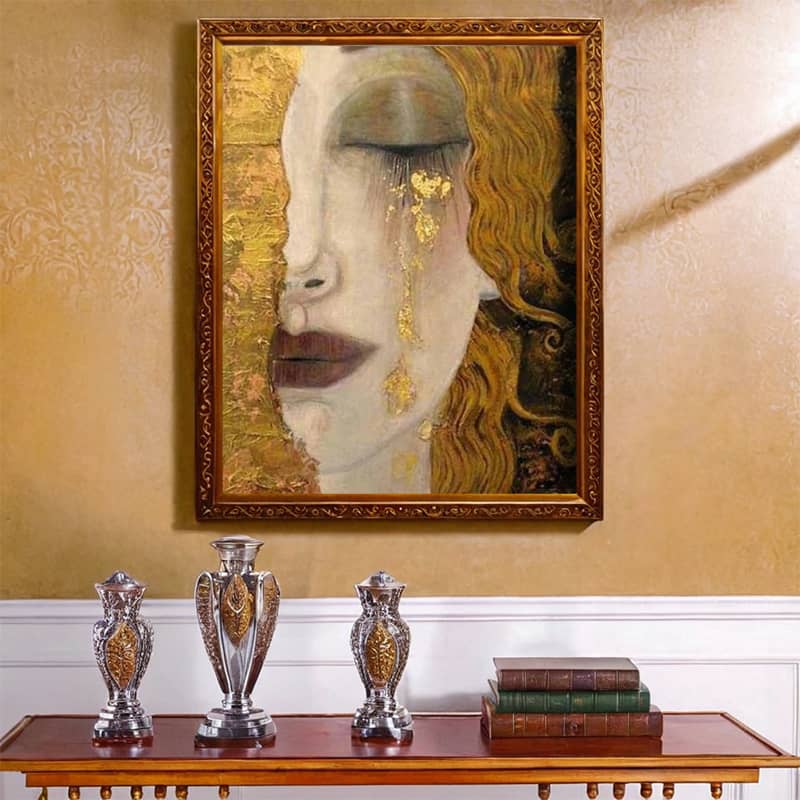 Golden Tears by Anne Marie Zilberman Paint by Number - Famous Art Portrait