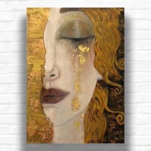 Golden Tears by Anne Marie Zilberman Paint by Numbers - Famous Art Portrait