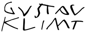 Gustav Klimt Signature