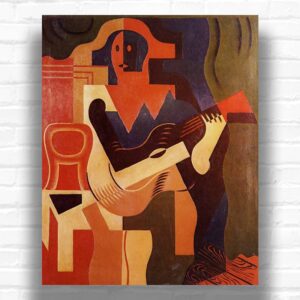 Harlequin with Guitar by Juan Gris 1919 - Paint by Numbers Kit
