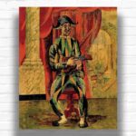 Harlequin with Guitar by Pablo Picasso Paint by Numbers – Famous Art