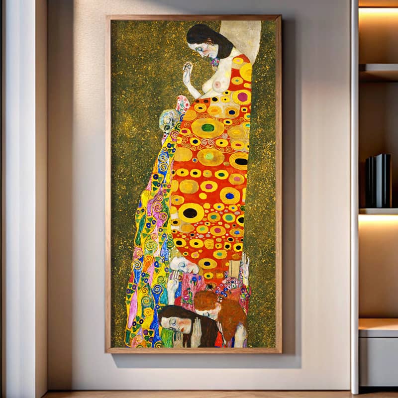 Hope II by Gustav Klimt Paint by Numbers Kit – Famous Art, Large Wall Decor