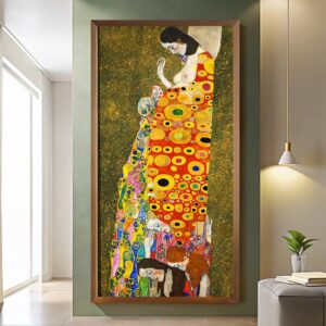 Hope II by Gustav Klimt Paint by Numbers – Famous Art, Large Wall Decor