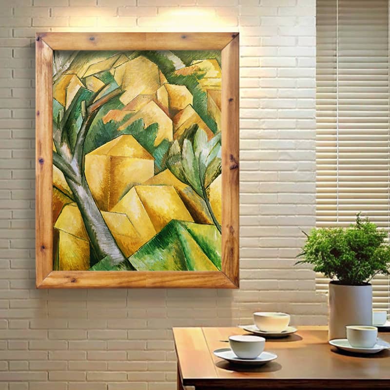 Houses at Estaque by Georges Braque Paint by Number - Famous Cubism Art