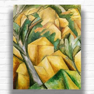 Houses at Estaque by Georges Braque Paint by Numbers - Famous Cubism Art