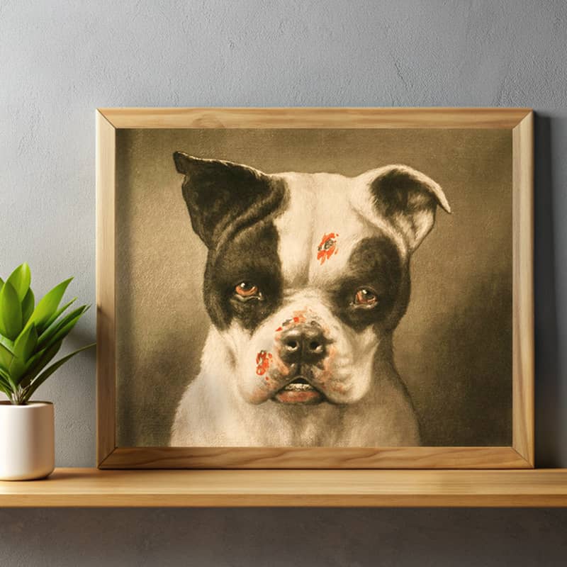 I'm a Bad Dog! What Kind of a Dog are You Paint by Number – Vintage Dog Portrait