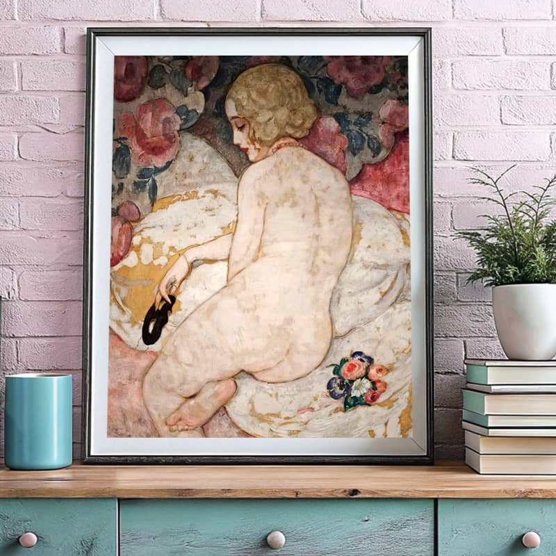 La Belle Masque by Gerda Wegener Paint by Number - Art Nouveau Nude
