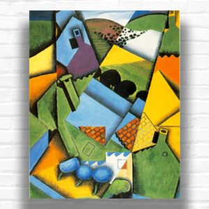 Landscape with House at Ceret by Juan Gris Paint by Numbers - Cubism Landscape