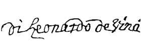 Leonardo da Vinci Signature