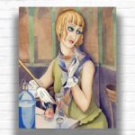 Lili Elbe by Gerda Wegener Paint by Numbers - Famous Art Deco Art
