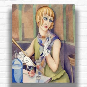 Lili Elbe by Gerda Wegener Paint by Numbers - Famous Art Deco Art