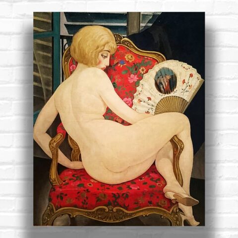 Lili Hot Summer by Gerda Wegener Paint By Number – Famous Art Deco Nude Portrait