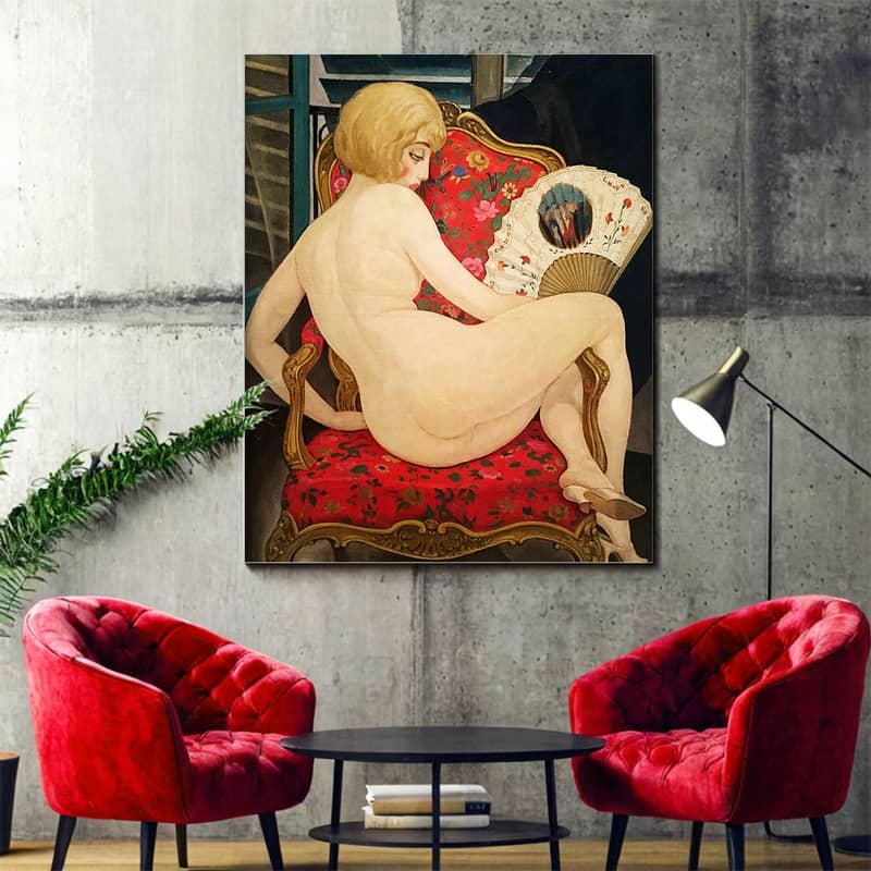 Lili Hot Summer by Gerda Wegener Paint By Numbers – Famous Art Deco Nude Portrait