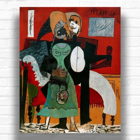 Lovers by Pablo Picasso Paint by Numbers - Cubism Famous Art