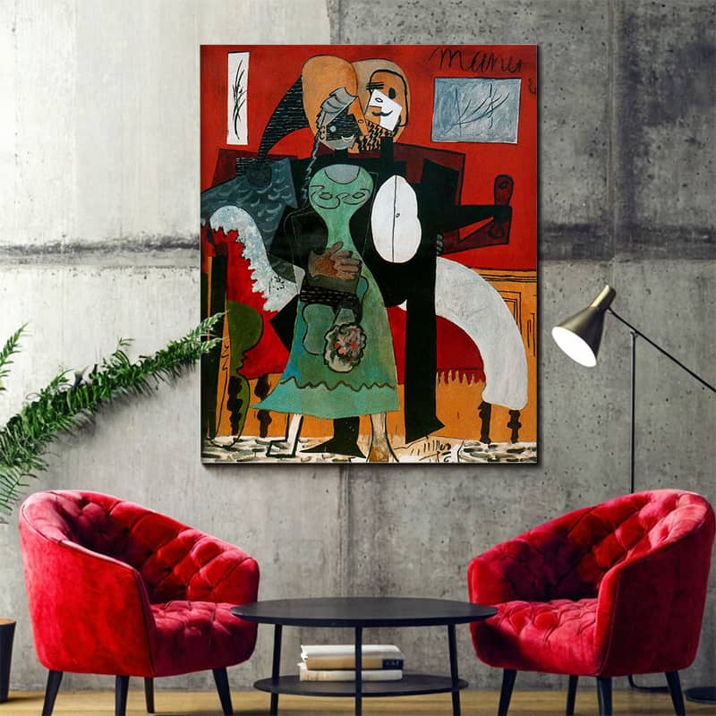 Lovers by Pablo Picasso Paint by Numbers Kit - Cubism Famous Art