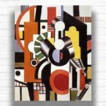 Machine Elements by Fernand Leger Paint by Numbers - Cubism Geometric Art