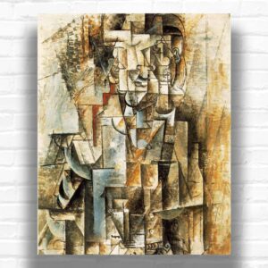Man With Guitar by Pablo Picasso Paint by Numbers - Famous Cubism Artwork