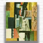 Man with Guitar by Pablo Picasso Paint by Numbers - Famous Geometric Painting