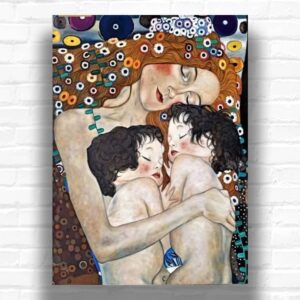 Mother and Child Twins by Gustav Klimt Paint by Numbers Kit – Famous Art