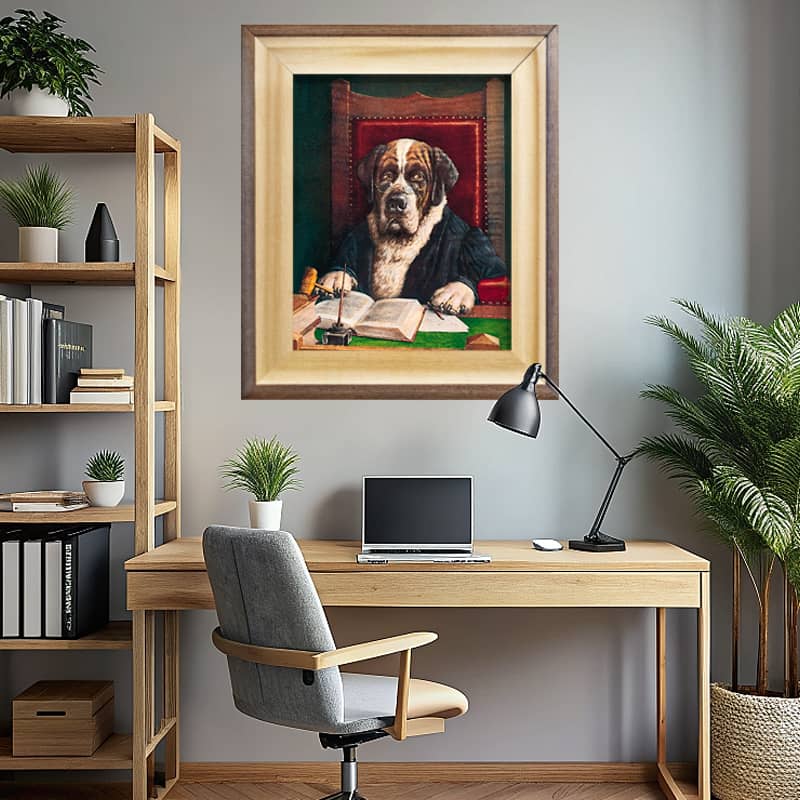 NO GRAFT HERE by Cassius Coolidge Paint by Number – Vintage American Dog Art