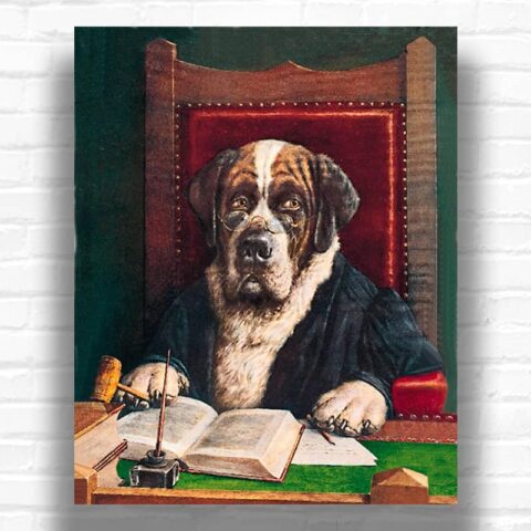 NO GRAFT HERE by Cassius Coolidge Paint by Numbers – Vintage American Dog Art