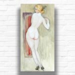 Naked from the Back by Gerda Wegener Paint by Number – Large Nude Art Nouveau