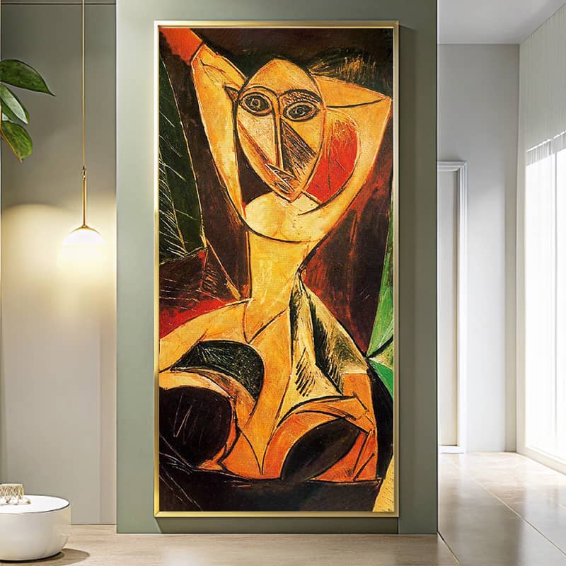 Nude with Raised Arms by Picasso Paint by Numbers Kit - Famous Art on Large Canvas