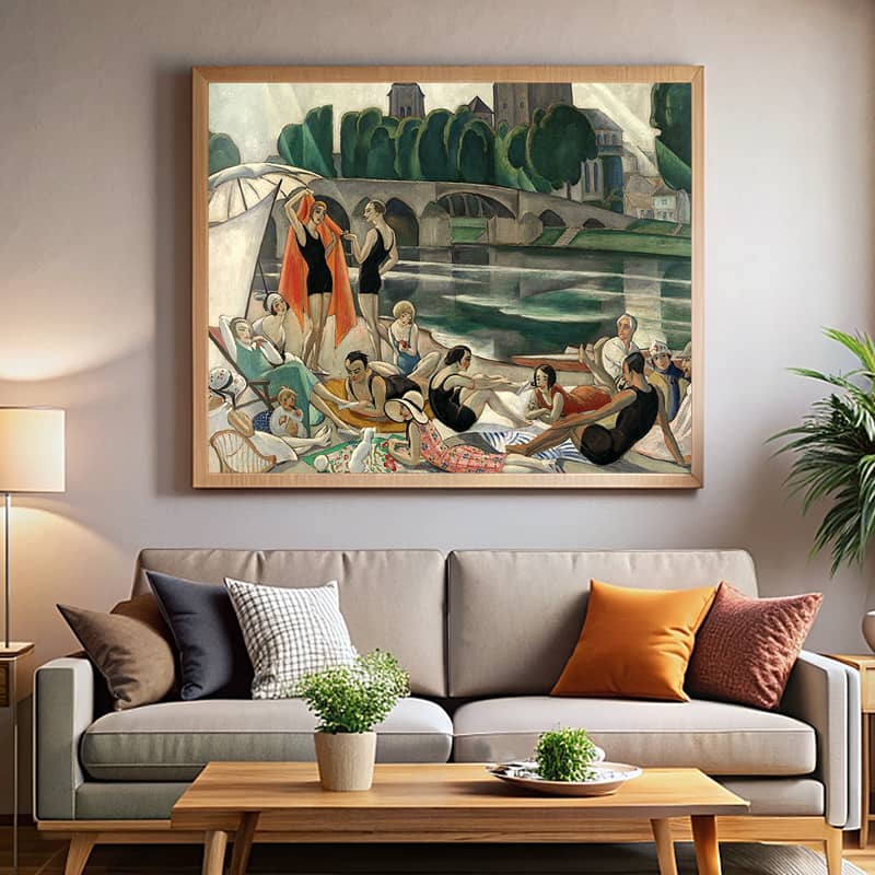 On the Banks of the Loire by Gerda Wegener Paint by Number – Art Deco Famous Art