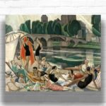 On the Banks of the Loire by Gerda Wegener Paint by Numbers – Art Deco Famous Art