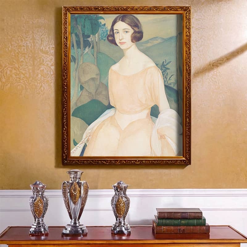 Portræt Af Lillian Lauritzen by Gerda Wegener Paint by Number – Famous Art Deco