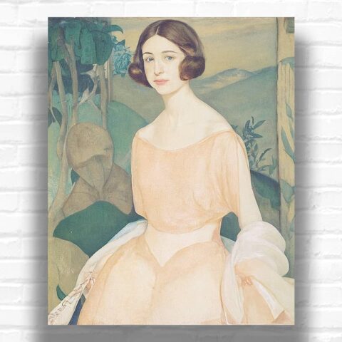 Portræt Af Lillian Lauritzen by Gerda Wegener Paint by Numbers – Famous Art Deco