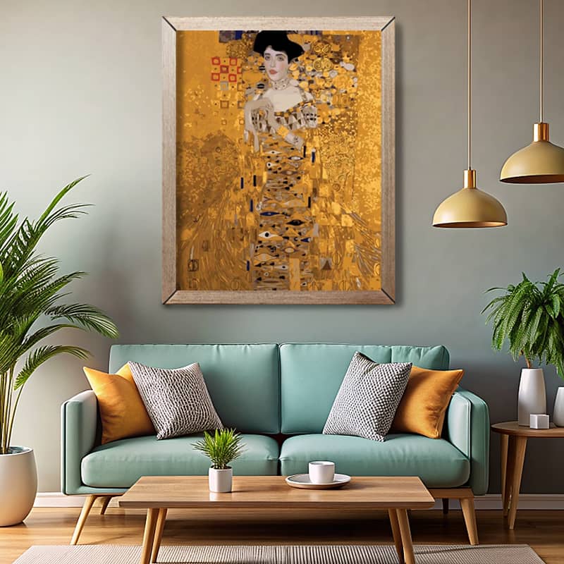 Portrait of Adele Bloch-Bauer I by Gustav Klimt Paint by Number - Famous Art