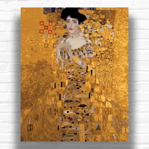 Portrait of Adele Bloch-Bauer I by Gustav Klimt Paint by Numbers - Famous Art