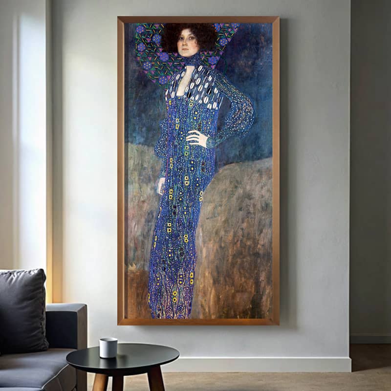 Portrait of Emilie Flöge by Gustav Klimt Paint by Numbers Kit – Famous Art