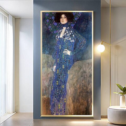 Portrait of Emilie Flöge by Gustav Klimt Paint by Numbers – Famous Art