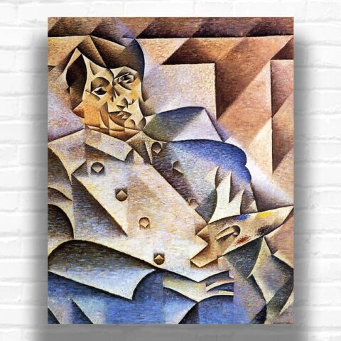 Portrait of Pablo Picasso by Juan Gris Paint by Numbers - Most Famous Cubism Art