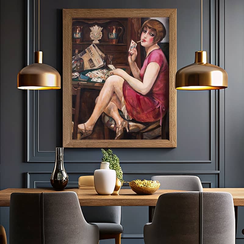 Queen of Hearts by Gerda Wegener Paint by Number – Art Deco Portrait of Lili