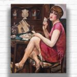 Queen of Hearts by Gerda Wegener Paint by Numbers – Art Deco Portrait of Lili