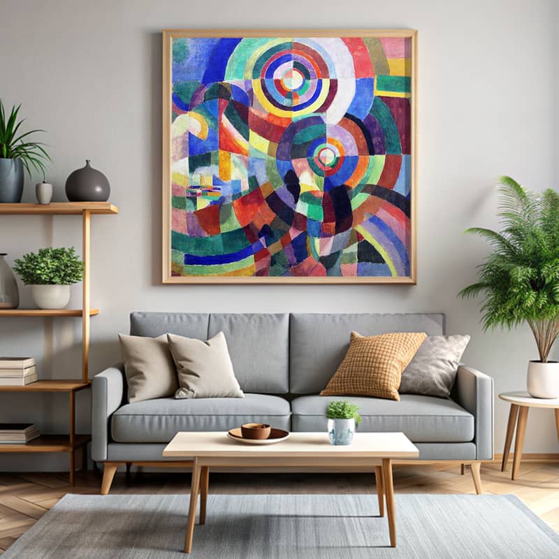 Rhythm by Robert Delaunay 1934 Paint by Number – Famous Abstract Geometric Art