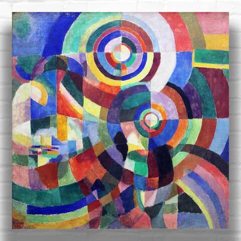 Rhythm by Robert Delaunay 1934 Paint by Numbers – Famous Abstract Geometric Art