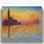 San Giorgio Maggiore at Dusk by Claude Monet Paint by Number - Famous Venice Art