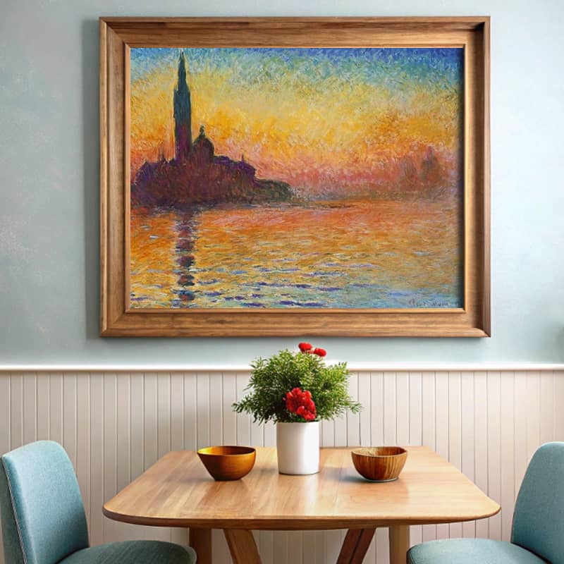 San Giorgio Maggiore at Dusk by Claude Monet Paint by Numbers - Famous Venice Art