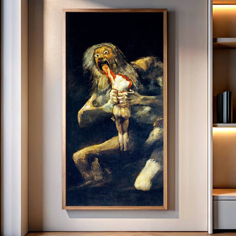 Saturn Devouring His Son by Francisco Goya Paint by Numbers kit - Famous Dark Art