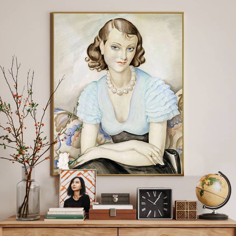 Self Portrait by Gerda Wegener Paint by Number - Portrait Art Deco