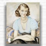 Self Portrait by Gerda Wegener Paint by Numbers - Portrait Art Deco