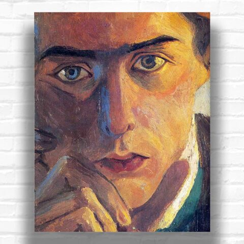 Self-Portrait by Max Ernst Paint by Numbers - Famous German Artist Portrait