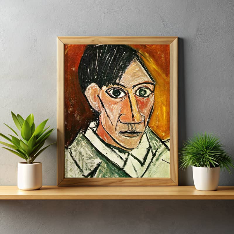 Self-Portrait by Pablo Picasso Paint by Number - Famous Cubism Portrait