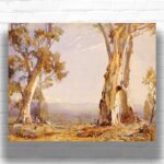 Silver and Grey by Hans Heysen Paint by Numbers - Australian Landscape Artwork
